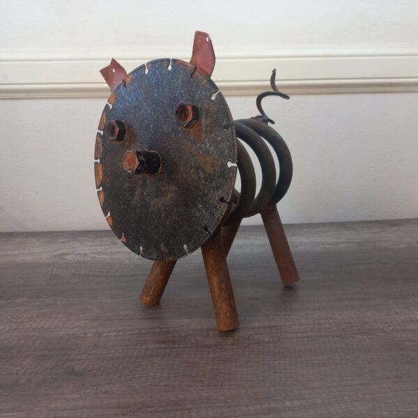 LOT #7232 : Metal Art Piggy Garden Ornament